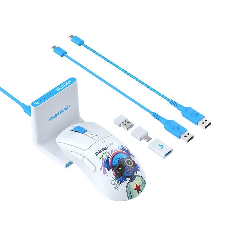 Mysz bezprzewodowa A4Tech Bloody R73 ULTRA DUO Nyx Mirage | PartsPC.pl