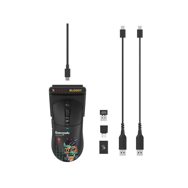 Mysz bezprzewodowa A4Tech Bloody R72 ULTRA DUO Renegade Midn… | PartsPC.pl