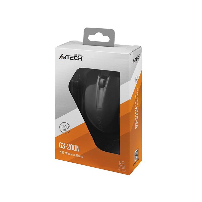 Mysz bezprzewodowa A4Tech G3-200N-1 V-Track czarna | PartsPC.pl