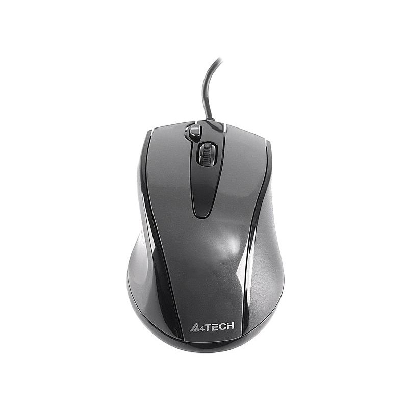 Mysz przewodowa A4Tech N-500F-1 V-Track USB czarno-szara | PartsPC.pl