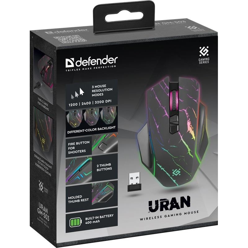 Mysz bezprzewodowa Defender URAN GM-503 optyczna 3200dpi cza… | PartsPC.pl