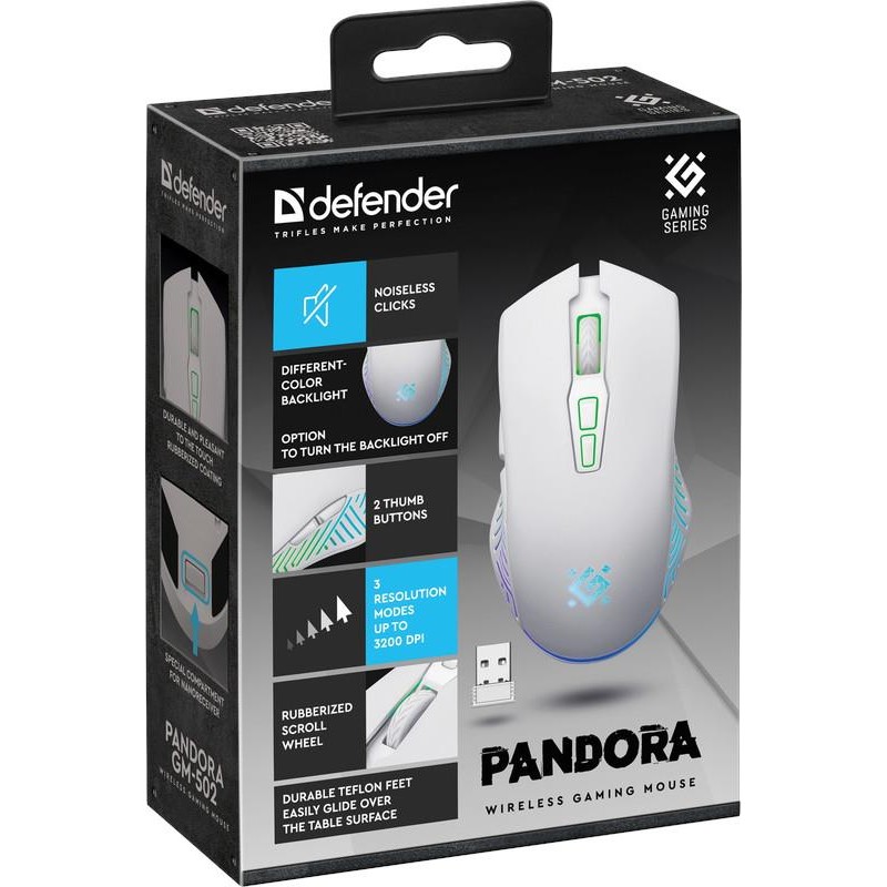 Mysz bezprzewodowa Defender PANDORA GM-502 optyczna 3200dpi … | PartsPC.pl