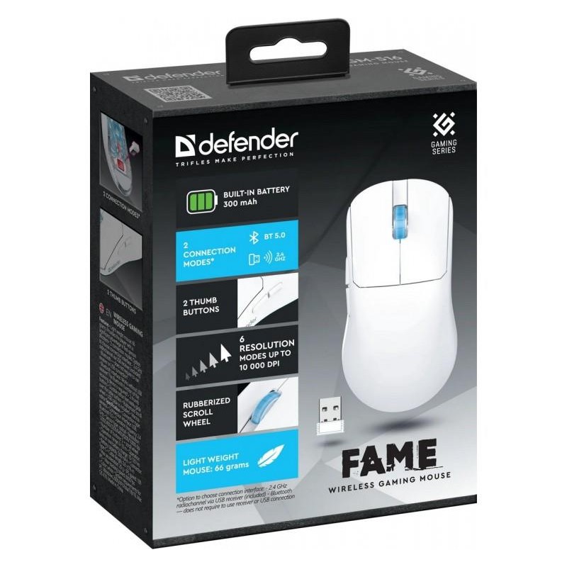 Mysz bezprzewodowa Defender FAME GM-516 optyczna 10000dpi 2.… | PartsPC.pl