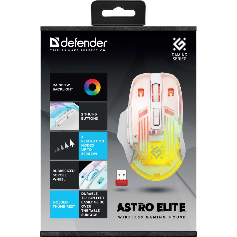 Mysz bezprzewodowa Defender ASTRO ELITE GM-056 optyczna 3200… | PartsPC.pl