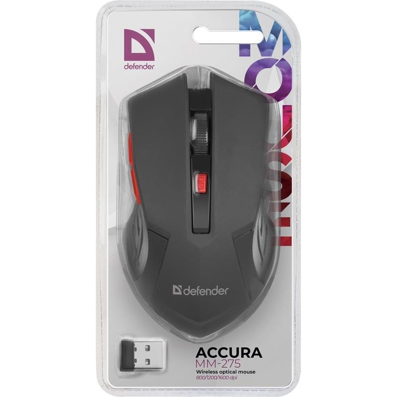 Mysz bezprzewodowa Defender ACCURA MM-275 optyczna 1600dpi 6… | PartsPC.pl