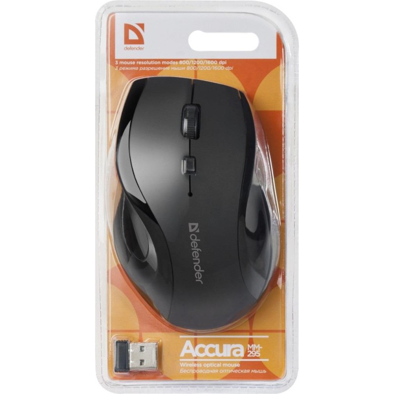 Mysz bezprzewodowa Defender ACCURA MM-295 optyczna 1600dpi 6… | PartsPC.pl
