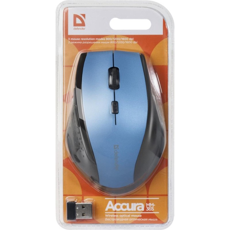 Mysz bezprzewodowa Defender ACCURA MM-365 optyczna 1600dpi 6… | PartsPC.pl