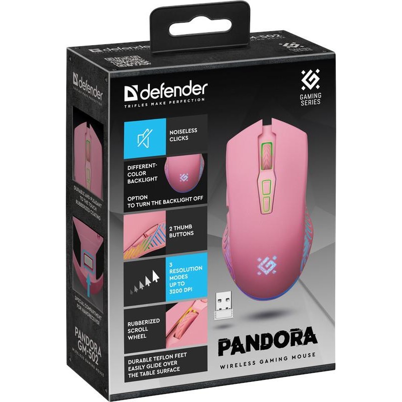 Mysz bezprzewodowa Defender PANDORA GM-502 optyczna 3200dpi … | PartsPC.pl
