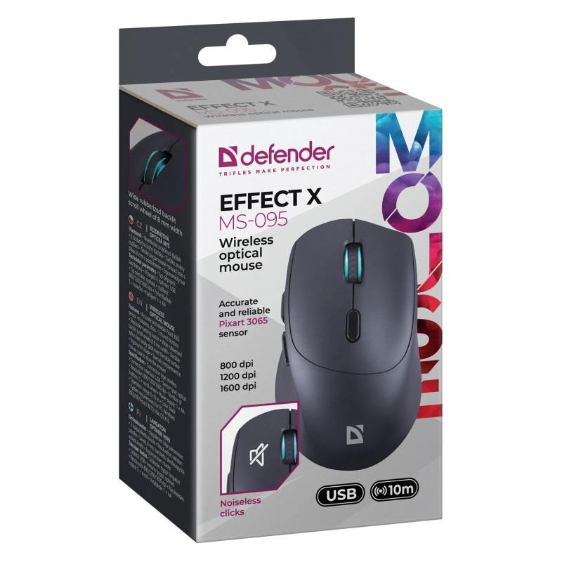 Mysz bezprzewodowa Defender EFFECT X MS-095 optyczna bezklik… | PartsPC.pl