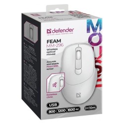 Mysz bezprzewodowa Defender FEAM MM-296 optyczna bezklikowa … | PartsPC.pl