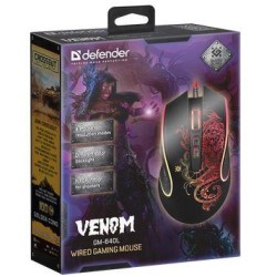 Mysz przewodowa Defender VENOM GM-640L 3200dpi Gaming 8P + G… | PartsPC.pl