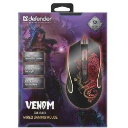 Mysz przewodowa Defender VENOM GM-640L 3200dpi Gaming 8P + G… | PartsPC.pl