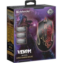 Mysz przewodowa Defender VENOM GM-640L 3200dpi Gaming 8P + G… | PartsPC.pl
