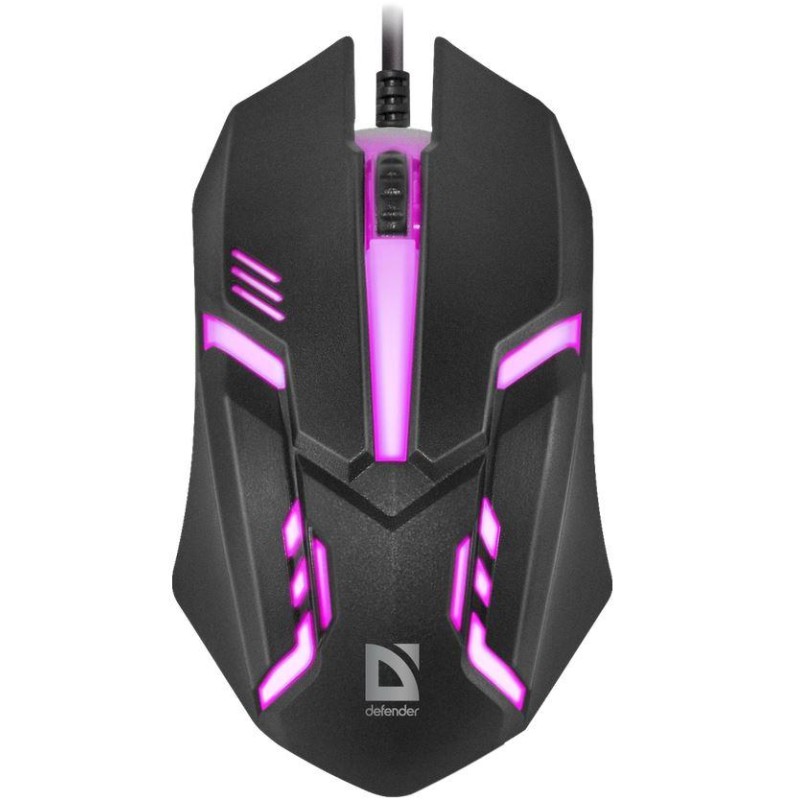 Mysz przewodowa Defender CYBER MB-560L 1200dpi 3P czarna | PartsPC.pl
