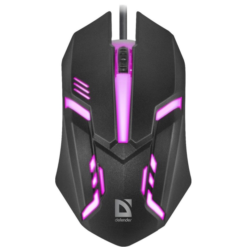 Mysz przewodowa Defender CYBER MB-560L 1200dpi 3P czarna | PartsPC.pl
