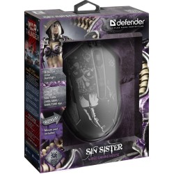 Mysz przewodowa Defender Sin'Sister GM-933 7200dpi 6P + podk… | PartsPC.pl