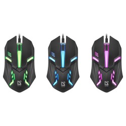 Mysz przewodowa Defender HIT MB-550 1600dpi 3P czarna 7 kolo… | PartsPC.pl
