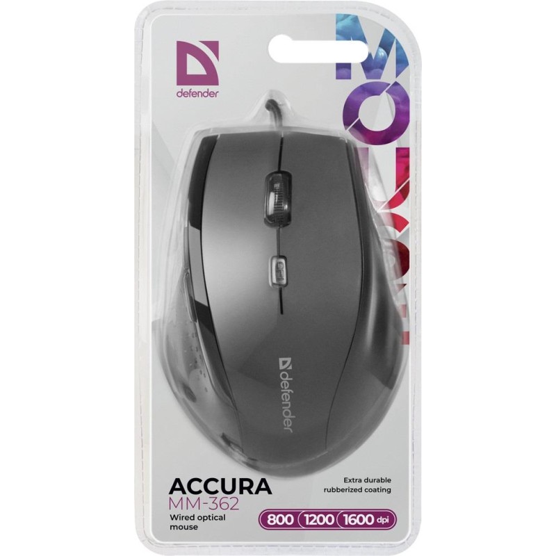 Mysz przewodowa Defender ACCURA MM-362 optyczna 1600dpi 6P c… | PartsPC.pl
