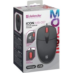 Mysz przewodowa Defender ICON MB-057 1000dpi bezklikowa sile… | PartsPC.pl