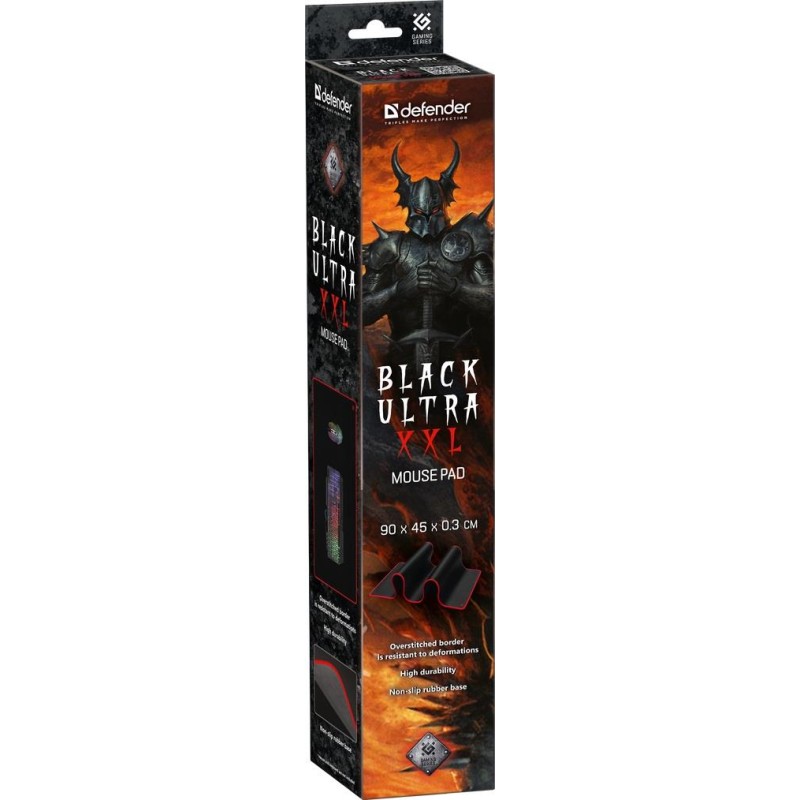 Podkładka Defender Gaming BLACK ULTRA XXL 900x450x3mm + GRA… | PartsPC.pl
