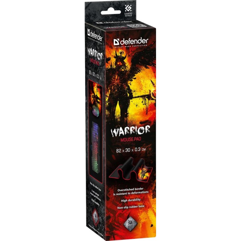 Podkładka Defender Gaming WARRIOR 820x300x3mm + GRA | PartsPC.pl