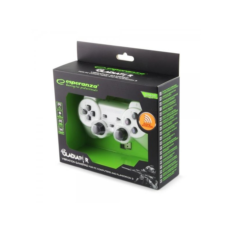 Gamepad bezprzewodowy 2.4GHz PS3/PC USB Esperanza "Gladiator… | PartsPC.pl