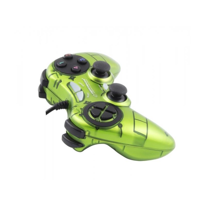 Gamepad PC USB Esperanza "Fighter" zielony | PartsPC.pl