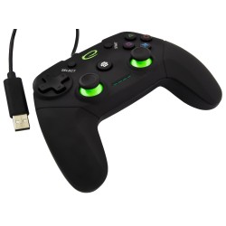 Gamepad PS3/PC USB Esperanza "Vanquisher" czarny | PartsPC.pl