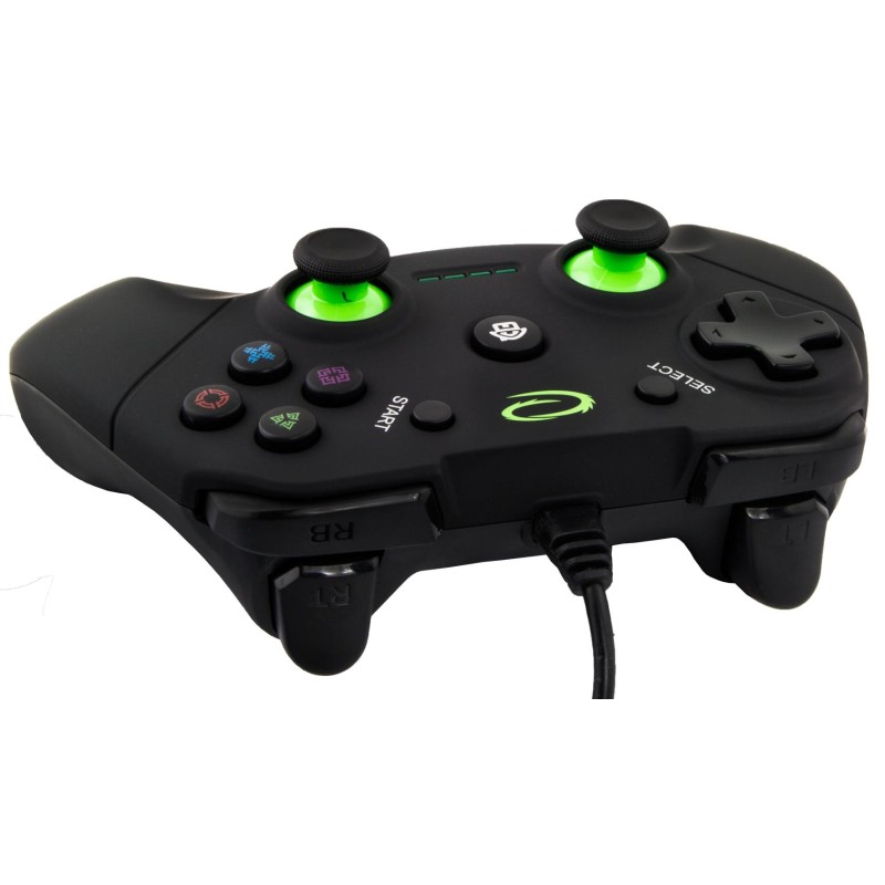 Gamepad PS3/PC USB Esperanza "Vanquisher" czarny | PartsPC.pl