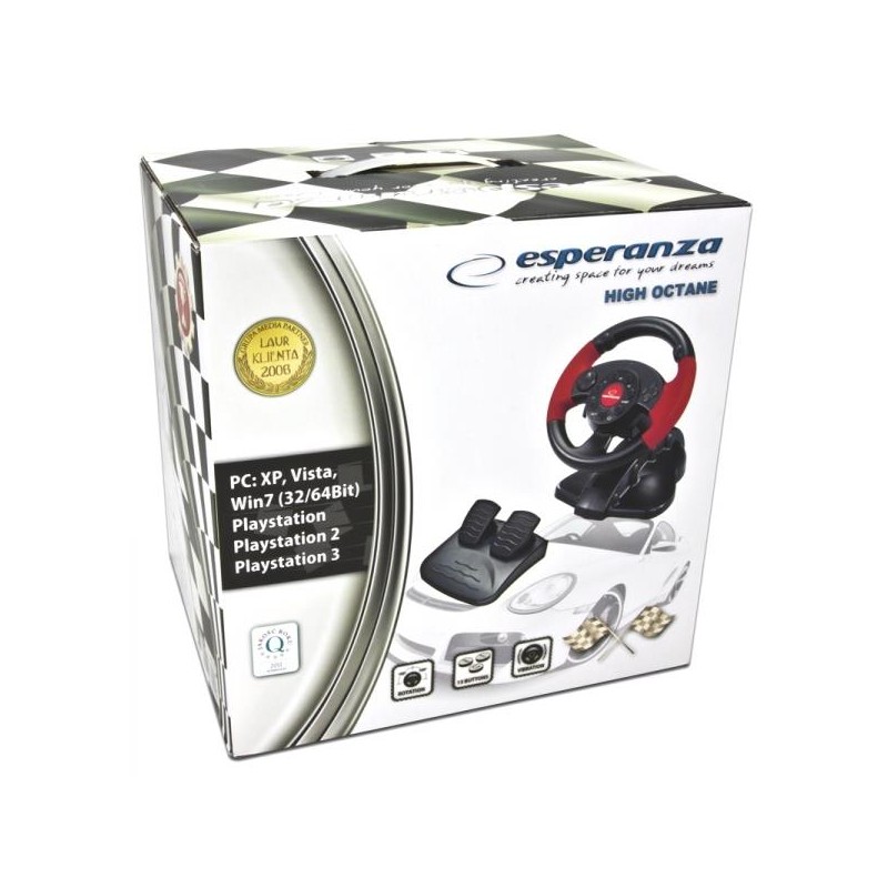 Kierownica Esperanza EG103 HIGH OCTANE do PC/PS2/PS3
