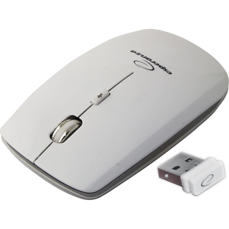 Mysz bezprzewodowa Esperanza SATURN EM120W optyczna biała | PartsPC.pl