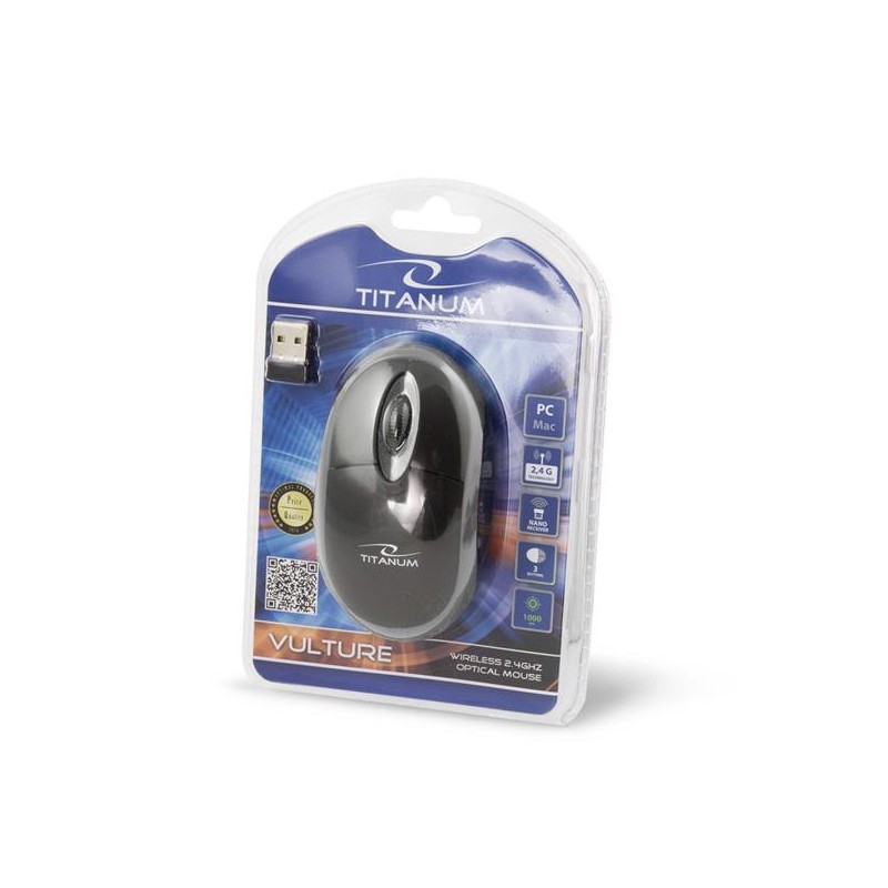 Mysz bezprzewodowa Titanum 3D Vulture optyczna 2.4 GHz... | PartsPC.pl