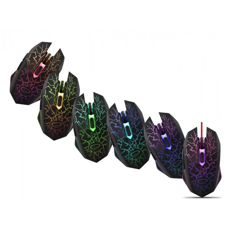 Mysz przewodowa Esperanza MX211 Lightning optyczna Gaming 6D… | PartsPC.pl