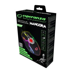 Mysz przewodowa Esperanza EGM701 MANGORA Gaming LED RGB 8D opt. USB