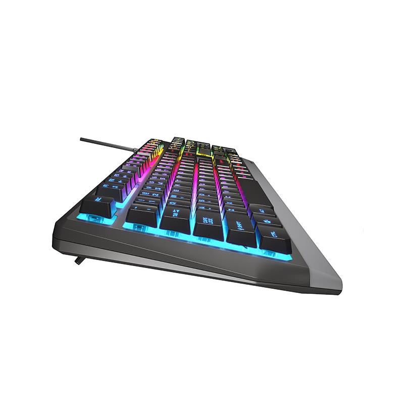 Klawiatura przewodowa Genesis Rhod 300 RGB Gaming czarna
