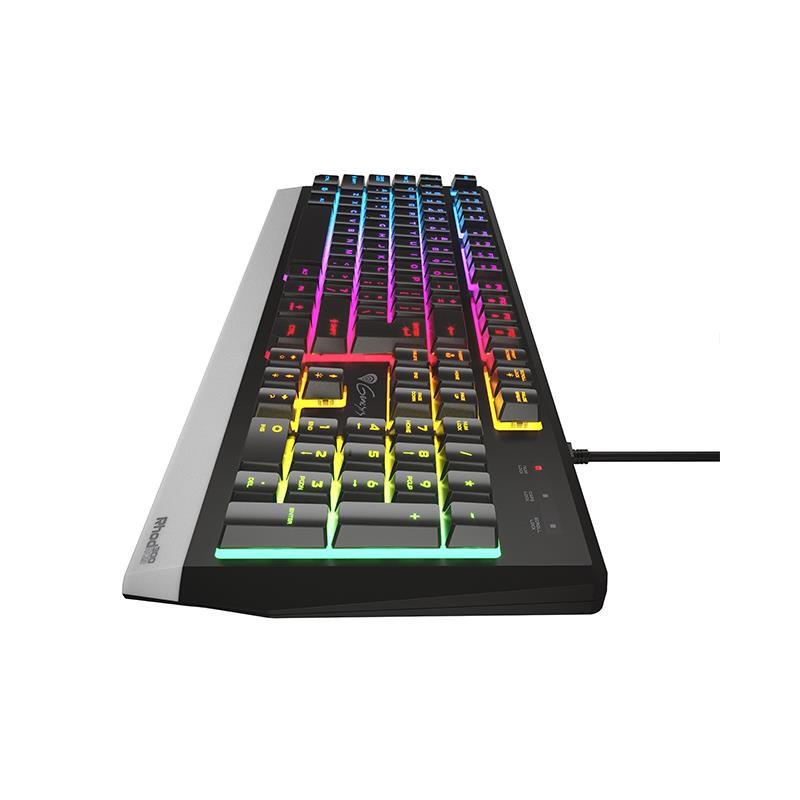 Klawiatura przewodowa Genesis Rhod 300 RGB Gaming czarna