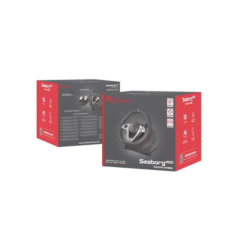Kierownica Genesis Seaborg 400 PC/PS3/PS4/XONE/X360/NSWITCH… | PartsPC.pl