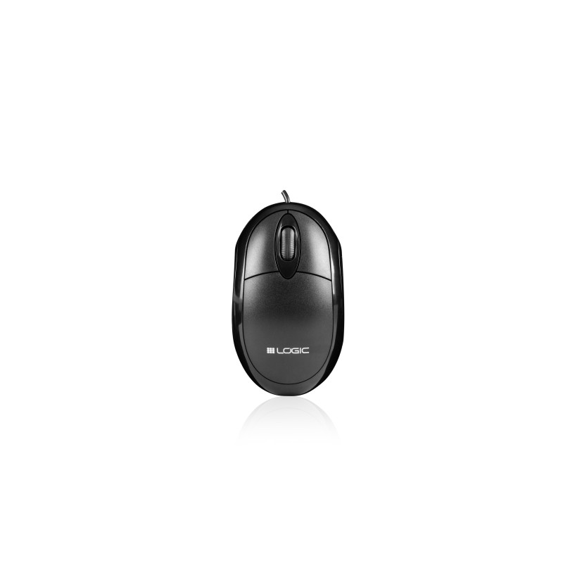 Mysz przewodowa LOGIC LM-11 optyczna czarna | PartsPC.pl