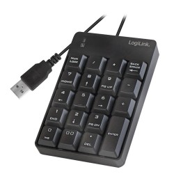 Klawiatura USB LogiLink ID0184 numeryczna, 19 klawiszy | PartsPC.pl