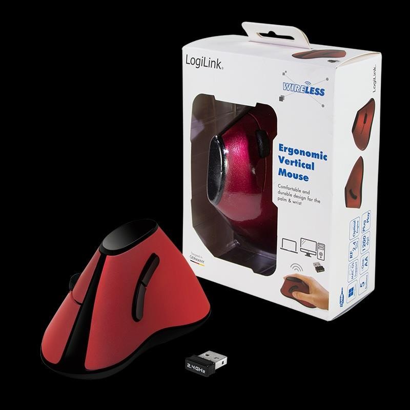 Mysz bezprzewodowa LogiLink ID0159 WiFi 2,4GHz ergonomiczna,… | PartsPC.pl