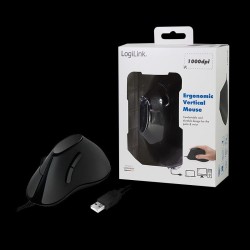 Mysz przewodowa LogiLink ID0158 ergonomiczna,1000 dpi ... | PartsPC.pl