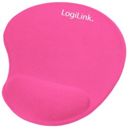 Podkładka pod mysz LogiLink ID0027P żelowa, różowa | PartsPC.pl