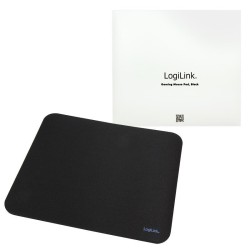 Podkładka pod mysz LogiLink ID0117 dla graczy, czarna | PartsPC.pl