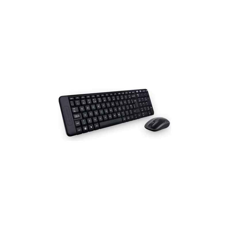 Zestaw bezprzewodowy klawiatura + mysz Logitech MK220 czarny