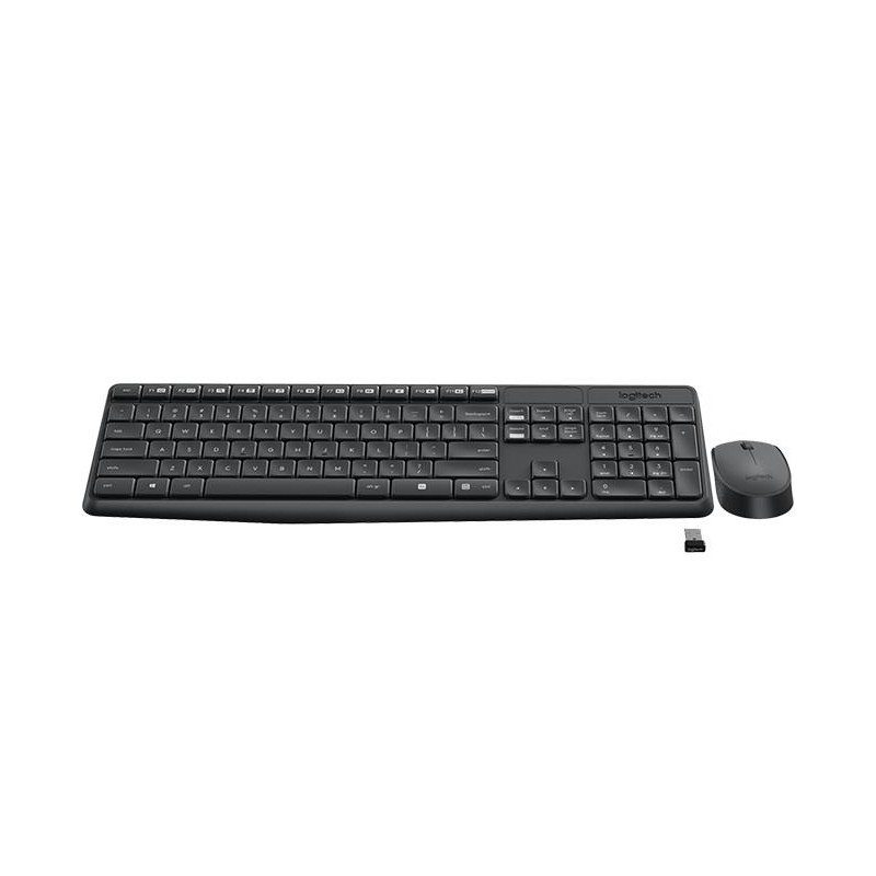 Zestaw bezprzewodowy klawiatura + mysz Logitech MK235 szary… | PartsPC.pl