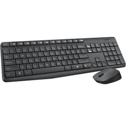 Zestaw bezprzewodowy klawiatura + mysz Logitech MK235 szary… | PartsPC.pl