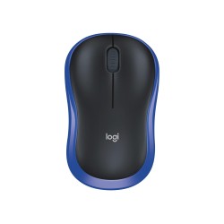 Mysz bezprzewodowa Logitech M185 optyczna czarno-niebieska… | PartsPC.pl