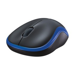Mysz bezprzewodowa Logitech M185 optyczna czarno-niebieska… | PartsPC.pl