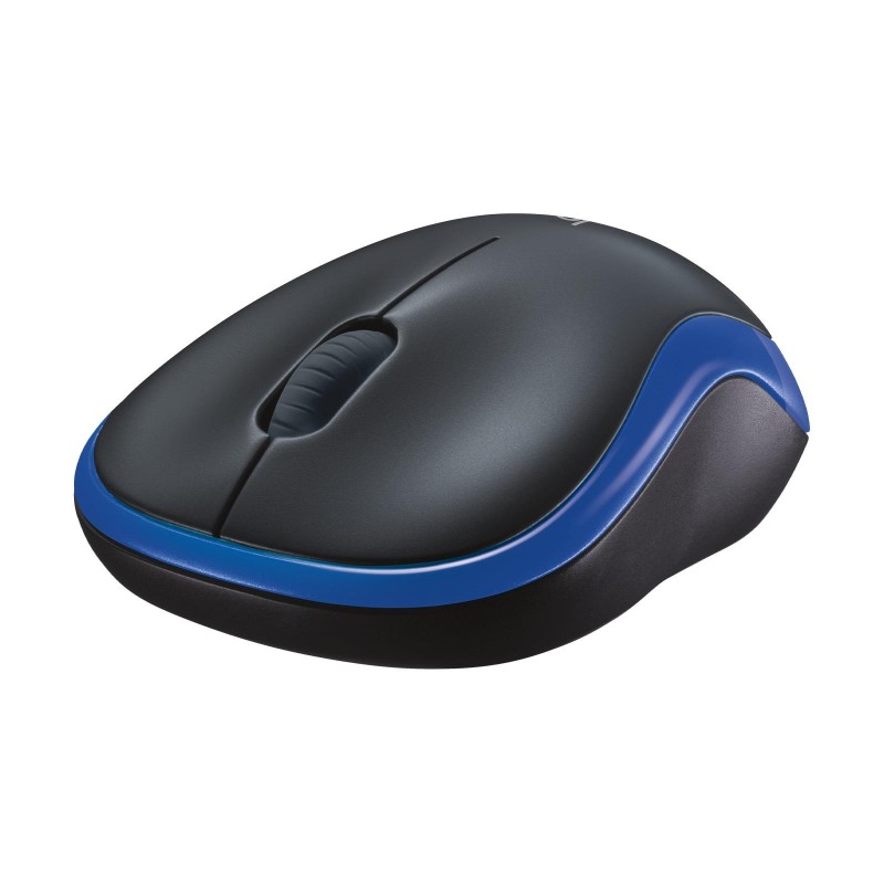 Mysz bezprzewodowa Logitech M185 optyczna czarno-niebieska… | PartsPC.pl