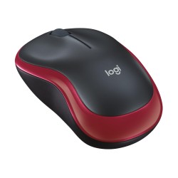 Mysz bezprzewodowa Logitech M185 optyczna czarno-czerwona | PartsPC.pl
